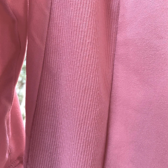 MUK LUKS the original open front cardigan size L. L/S in dusty rose color. EC - Picture 5 of 11